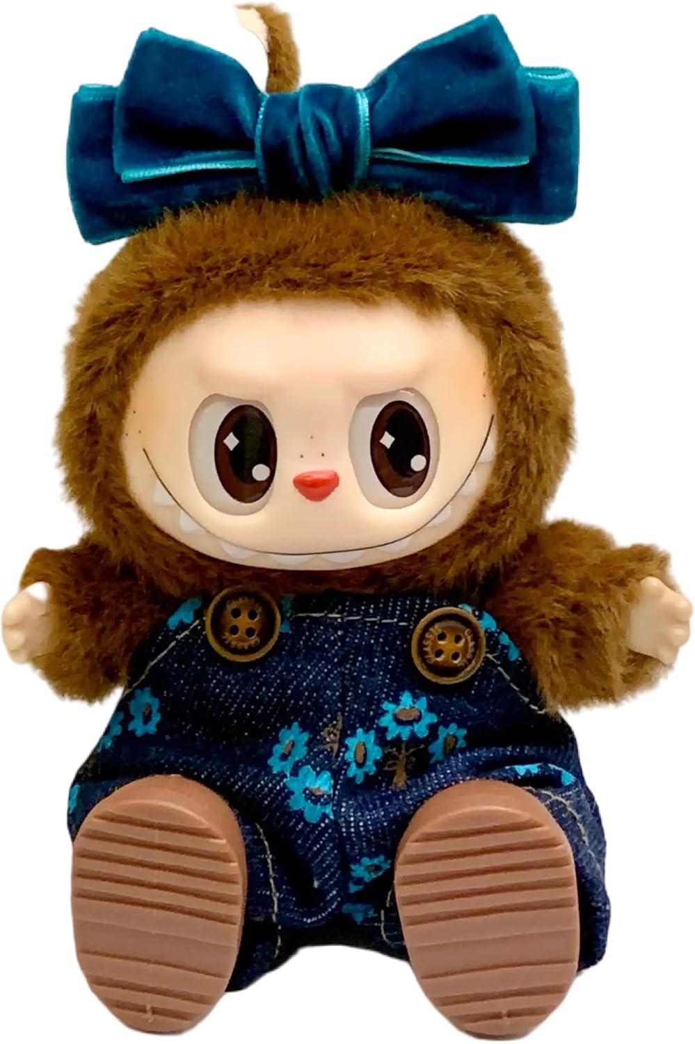 Labubu 服 Labubuぬいぐるみ 対応 手作り デニムオーバーオール
