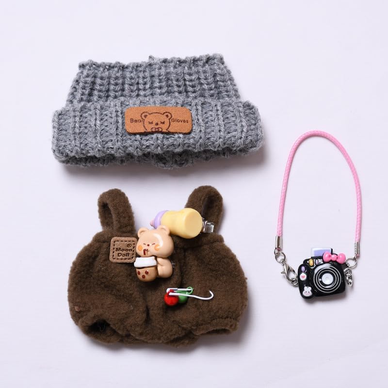 labubu Labubu服セット 17cm ラブブ人形アクセサリー用 人形のみの服(パープル)