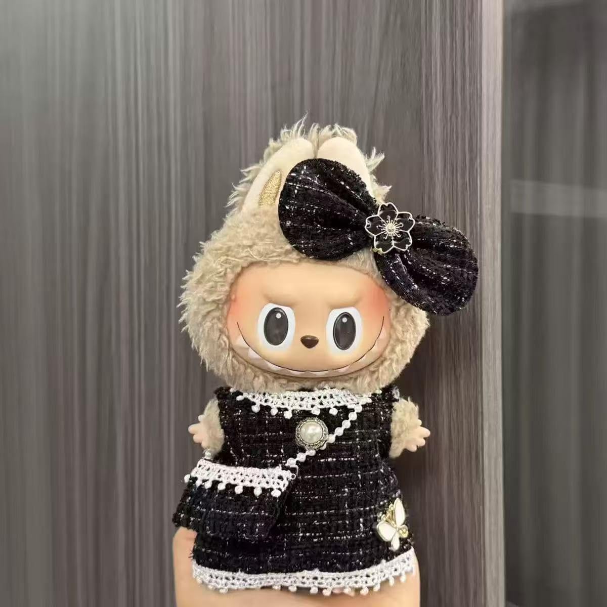 Labubu 17センチ着せ替えセット-デザイナー衣装、作業服及びアクセサリー、高級仮装セット、スタイリッシュでシックなドール衣装（ドールを除く）[並行輸入品]