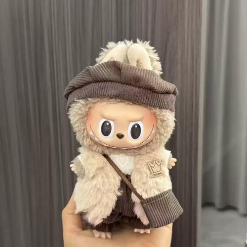Labubu 17センチ着せ替えセット-デザイナー衣装、作業服及びアクセサリー、高級仮装セット、スタイリッシュでシックなドール衣装（ドールを除く）[並行輸入品]